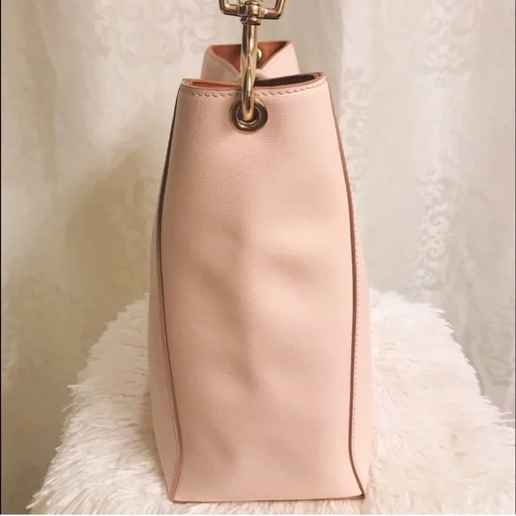 Dooney & Bourke Pink Ashby Bucket and Wallet